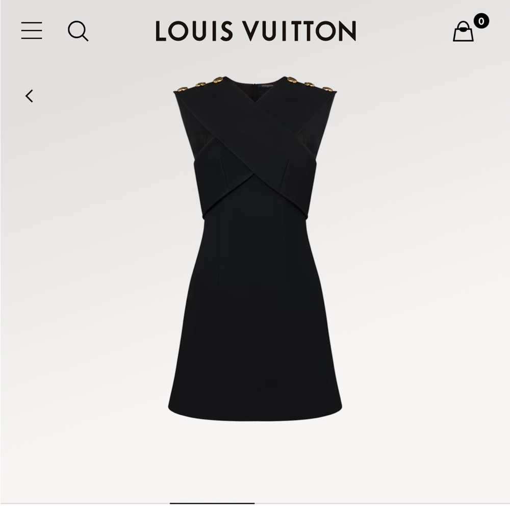 LV Crossover Bust Dress